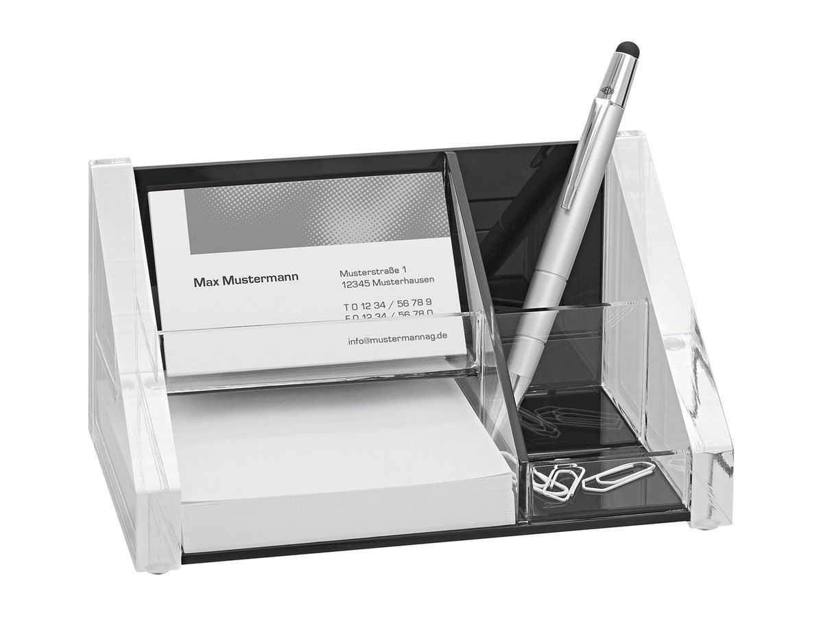 WEDO Multiköcher Acryl Exklusive 605101 glasklar/schwarz (4003801858913)