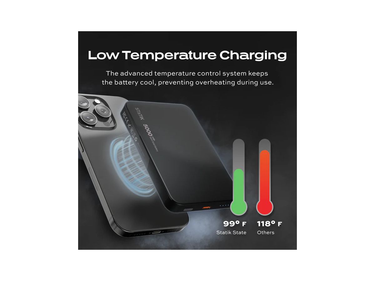 STATIK State Power Bank 5000mAh PUP-0431-BLK semisolid,MagSafe-compatible (0810024058549)