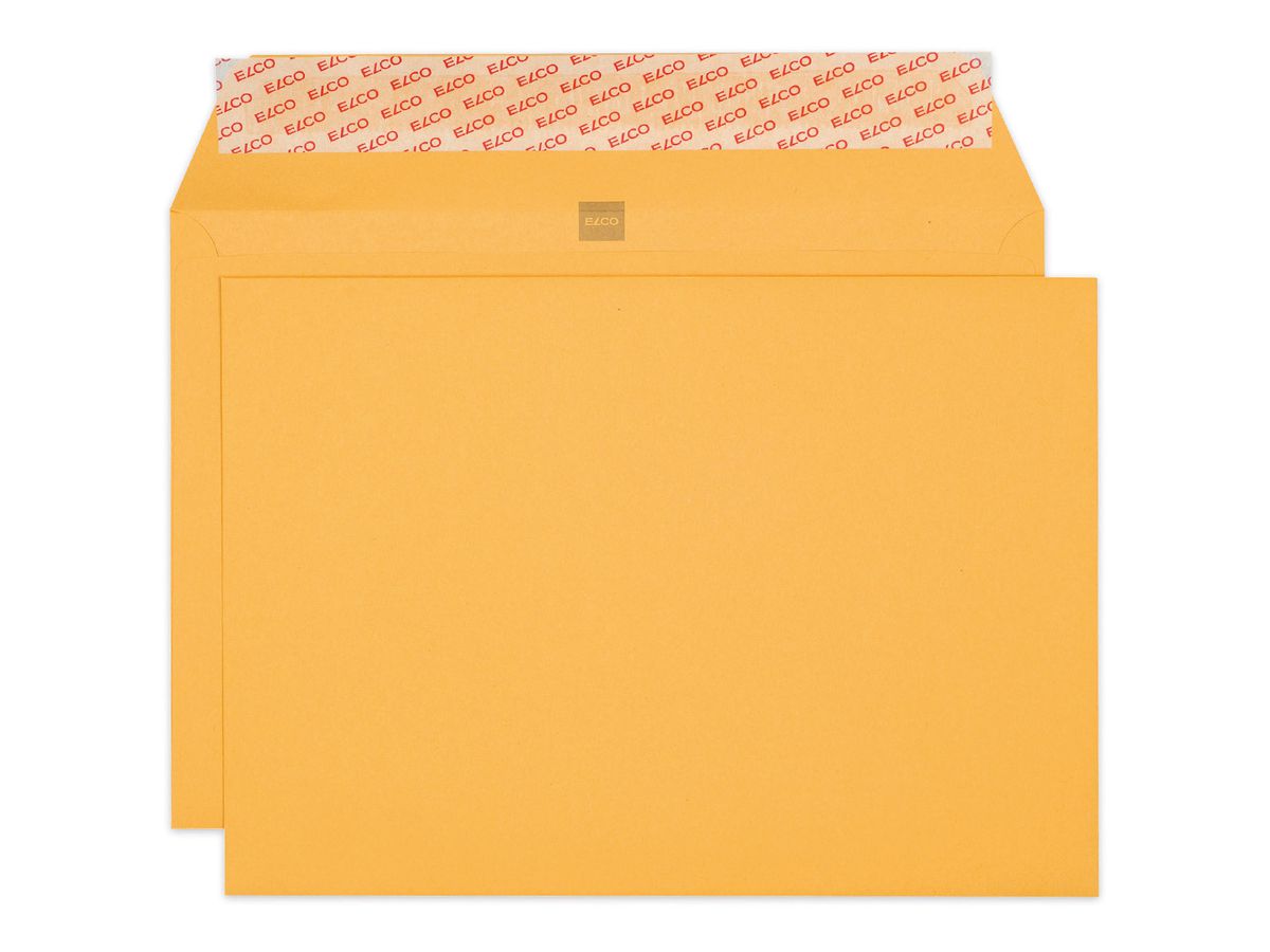 ELCO Enveloppe Office s/fenêtre B4 74485.72 120g, jaune 10 pcs. (7611722014843)