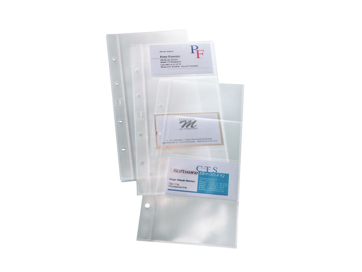 SIGEL Cartes visite pochette 90x58m VZ350 1-reihig, A-Z 10 pcs. (4004360980350)