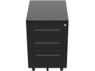CONTINI Rollcontainer 109383 schwarz, 3 Schubladen (9470109383006)