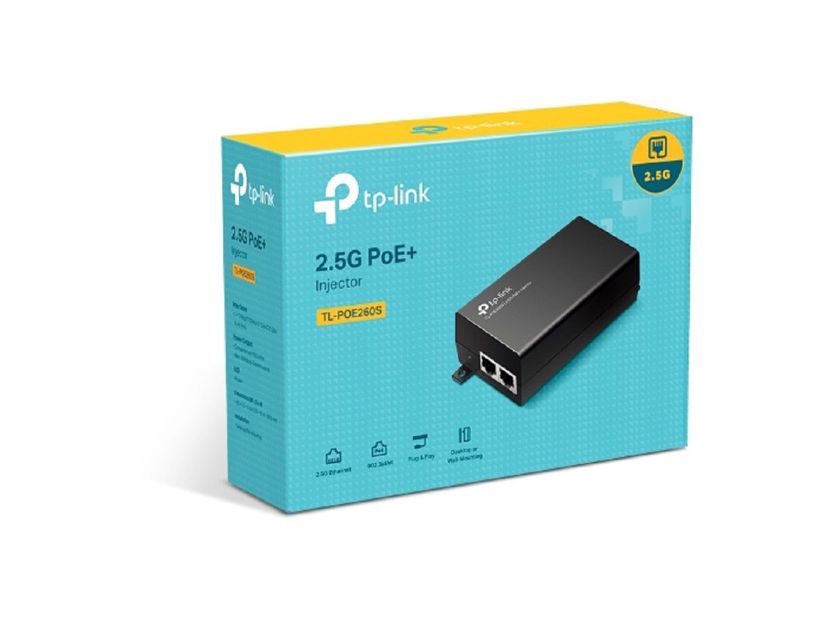 TP-LINK 2.5G PoE+ Injector Adapter POE260S (4895252502220)