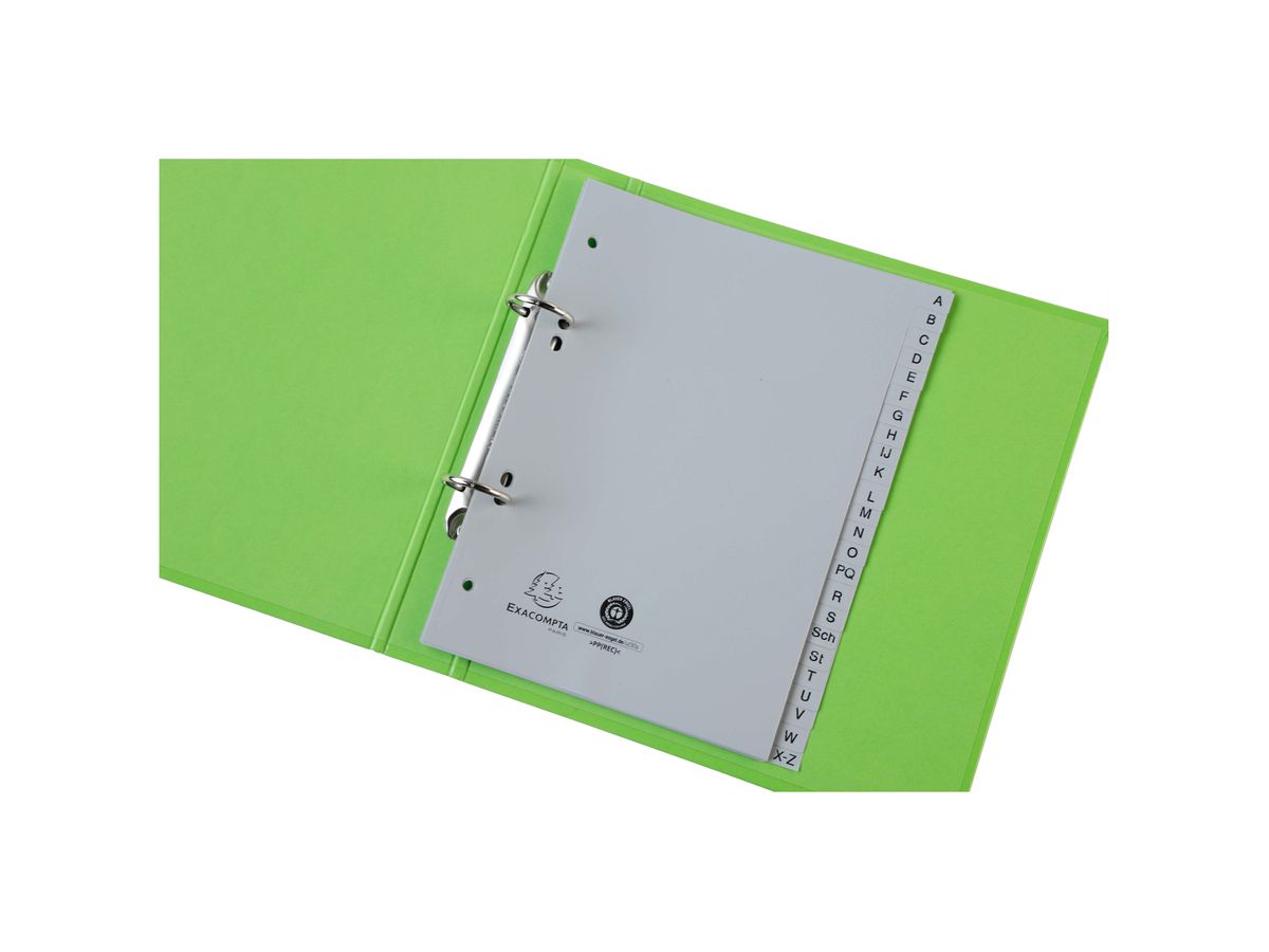 EXACOMPTA Register PP A5 1743B gris A-Z 24-pcs. (3130630017431)