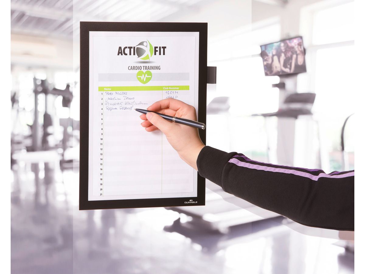 DURABLE Duraframe Note A4 499301 autoadesivo, nero (4005546407036)