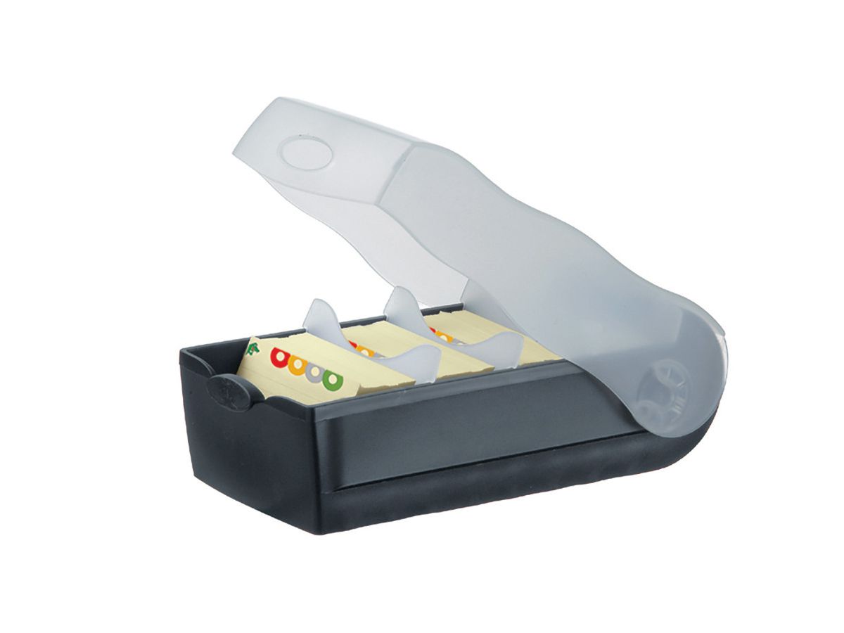 HAN Karteibox Croco A8 5.20 schwarz 9.7x6.7x19.1cm (4012473998025)