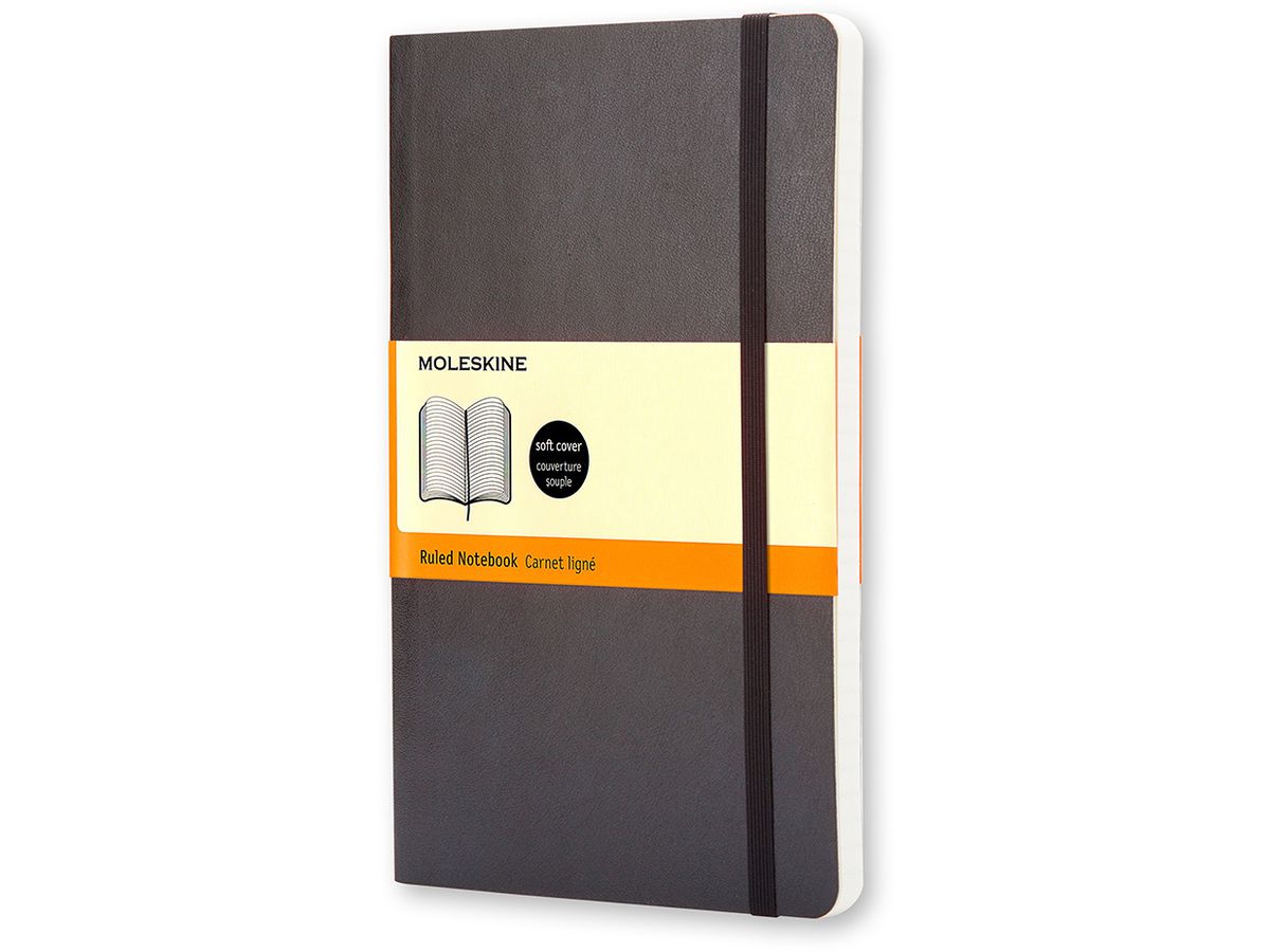 MOLESKINE Notizbuch Soft A5 716-2 liniert schwarz (9788883707162)