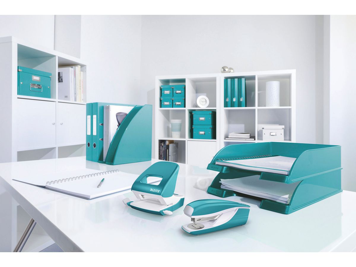 LEITZ Bucatrice NeXXt WOW 5008 50082051 blu ghiaccio 30 fogli (4002432103065)