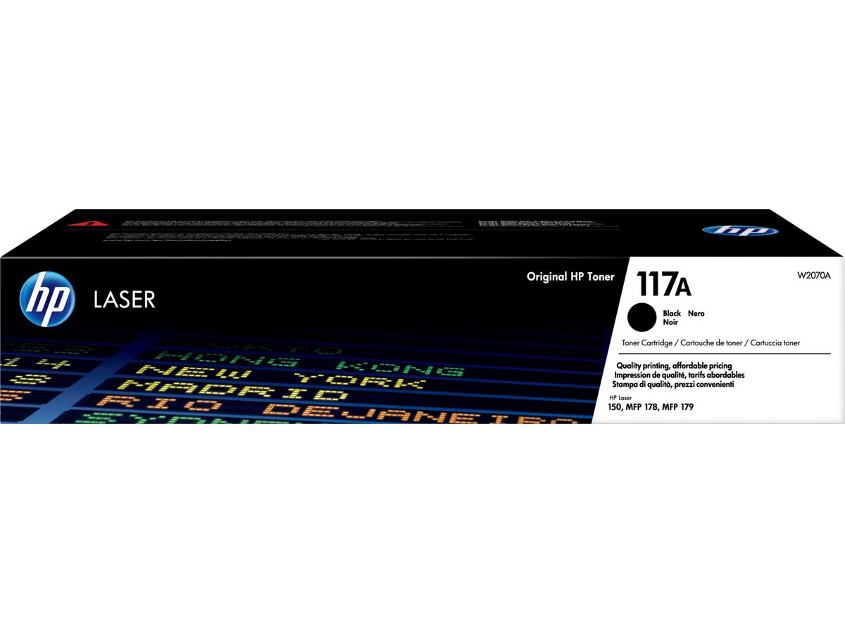 HP Toner-Modul 117A schwarz W2070A Color Laser MFP 178nw 1000 S. (0193424172801)