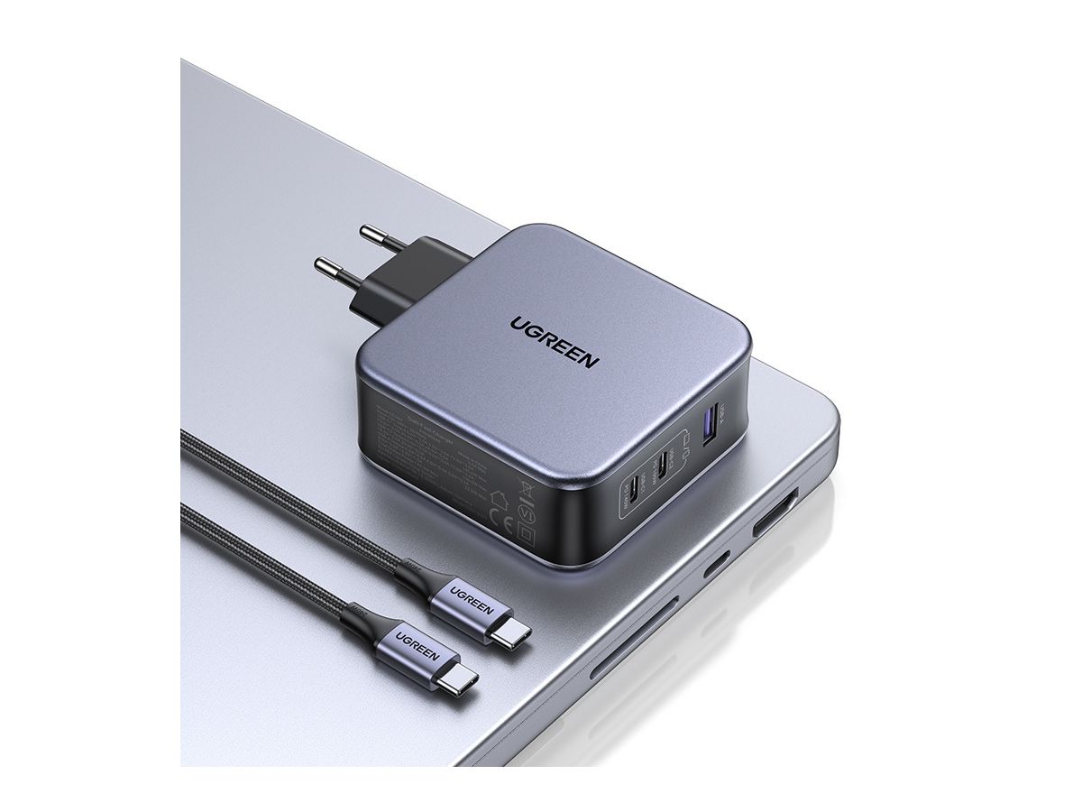 UGREEN USB Wallcharger Nexode 140W 90549 Bundle,GaN,USB-A+C,1.5m Cable (6957303895496)
