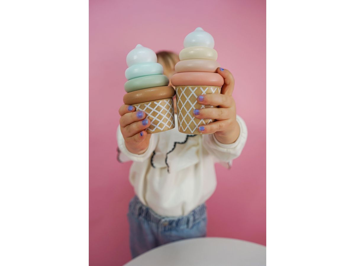 JABADABADO Stapelspiel 13x11cm C2566 Ice Cream 10-teilig (7332599025663)
