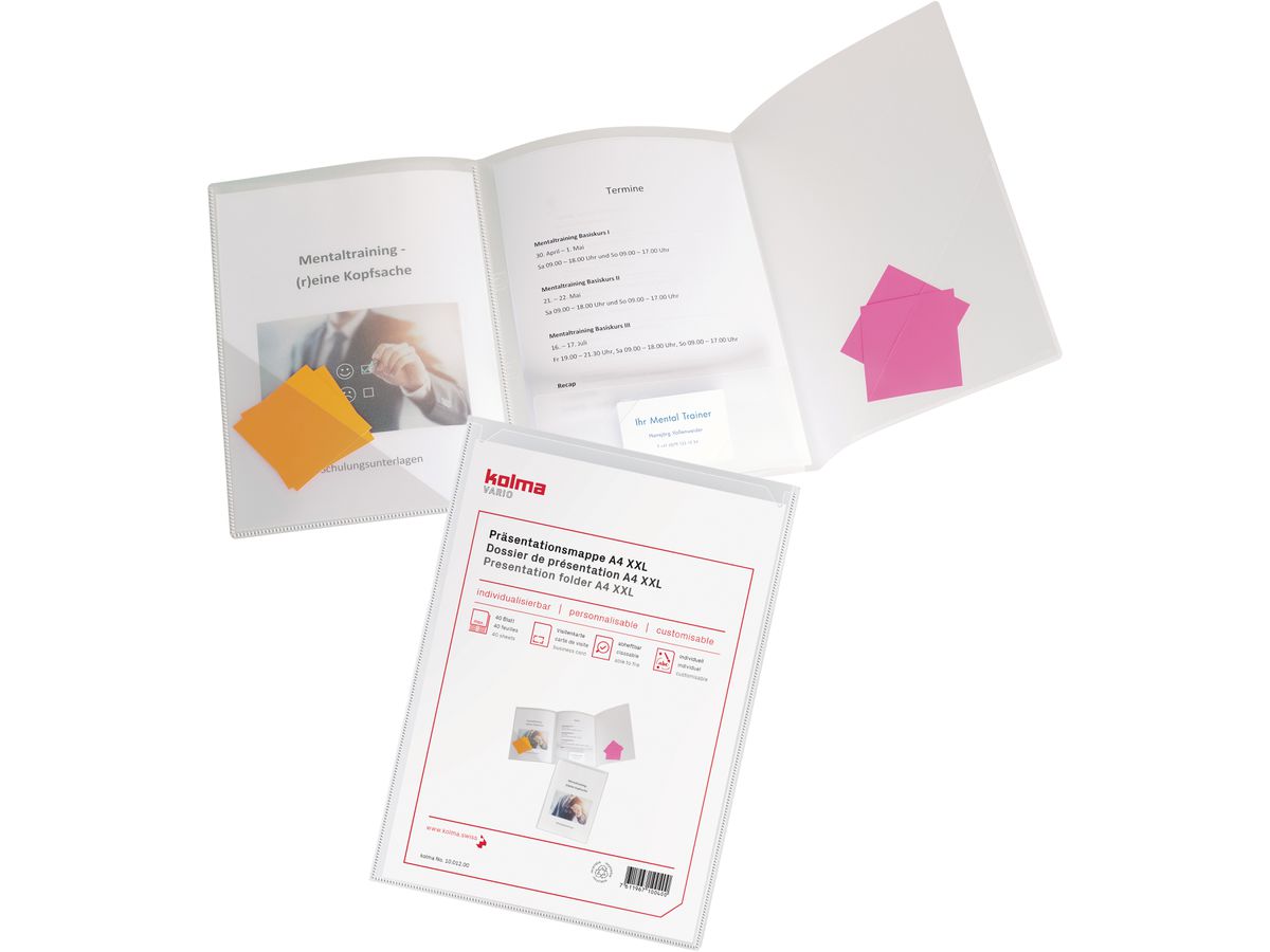 KOLMA Cartella presentaz. Vario A4 10.012.00 trasparente (7611967100400)