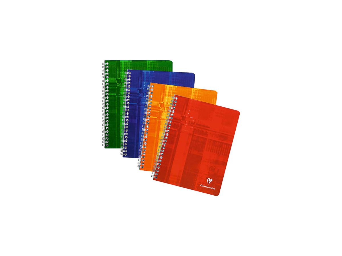 CLAIREFONTAINE Taccuino spirale ass. 17x22cm 8723 rigato 50 fogli (3329680872309)