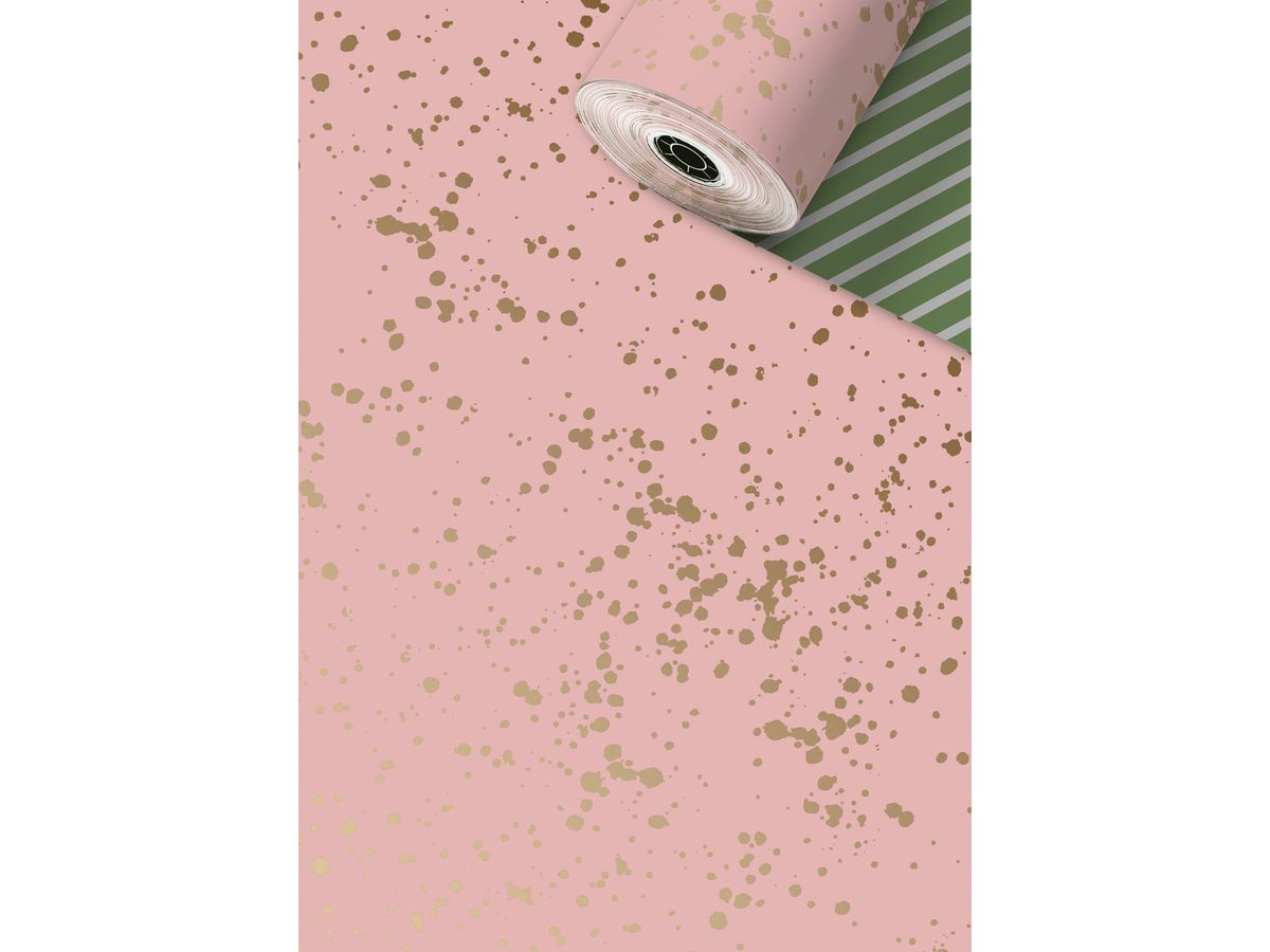 STEWO Geschenkpapier Sprenkel 2523579225 rosa 0.7x250m (7630050860021)
