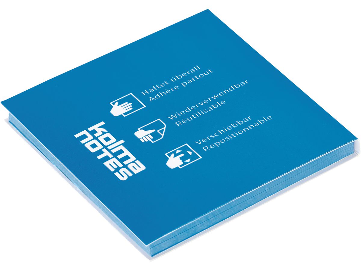 KOLMA kolma NOTES 76x76mm 13.009.05 1x100 fogli blu (7611967130315)