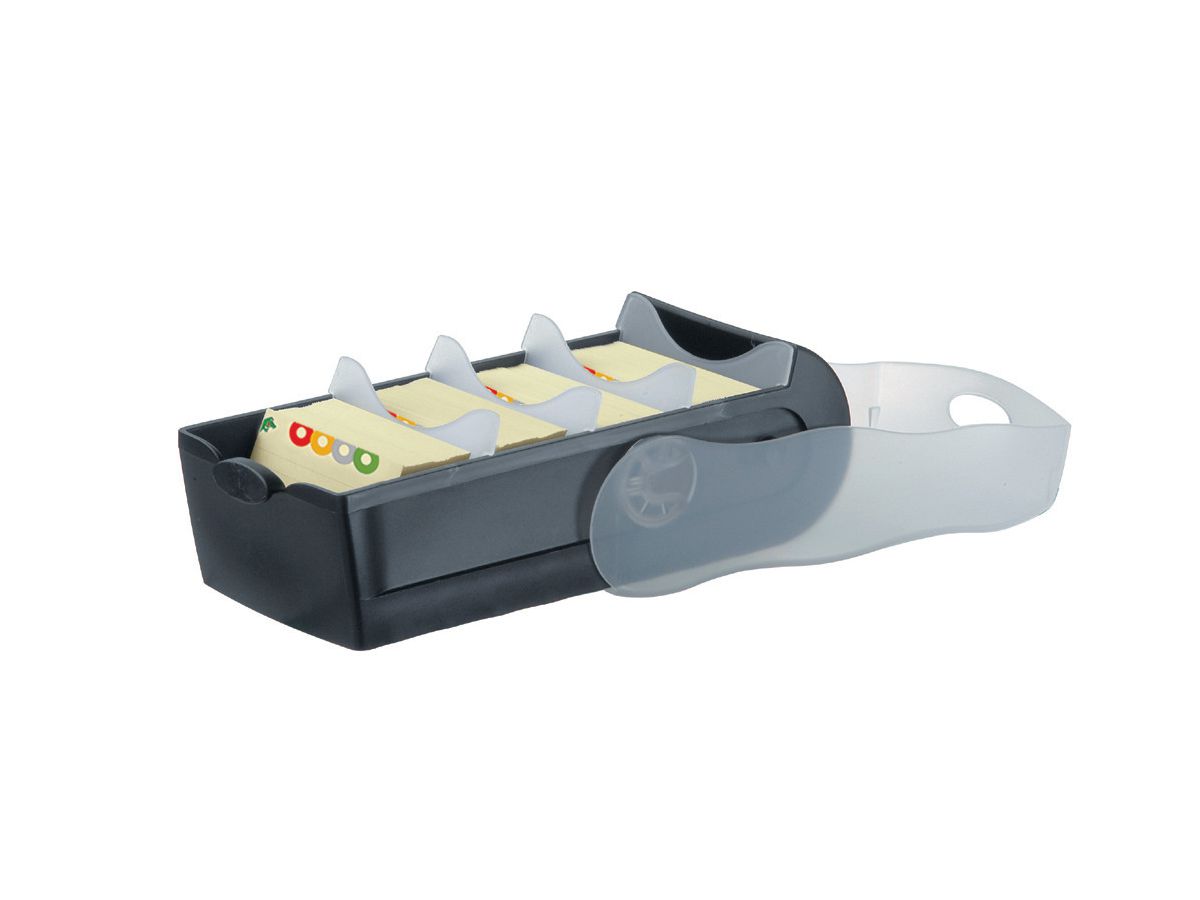 HAN Karteibox Croco A8 5.20 schwarz 9.7x6.7x19.1cm (4012473998025)