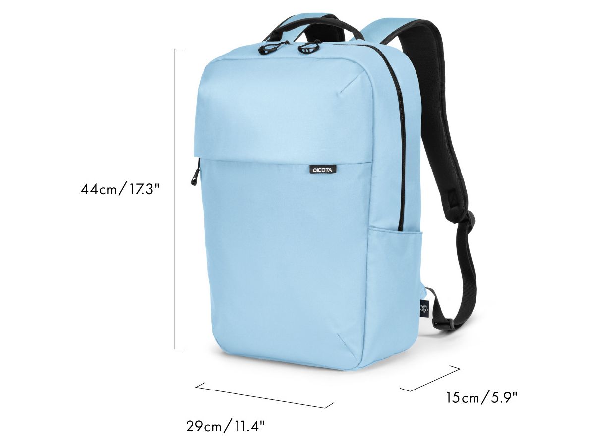 DICOTA Backpack COMMUTER D32122-RPET 13-16 inch Ice Blue (7640239422209)
