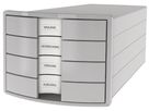 HAN Schubladenbox IMPULS A4/C4 14.75 grau 4 Schubladen (4012473101708)
