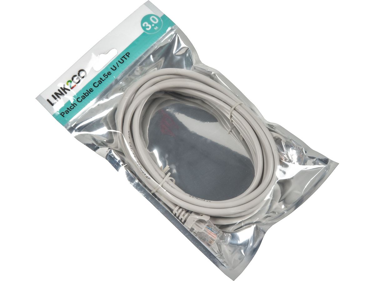 LINK2GO Patch Cable Cat.5e PC5013MGP U/UTP, 3.0m (7613058028785)