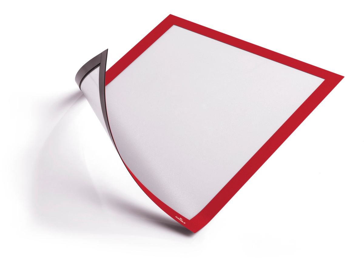 DURABLE Magnetic Duraframe A4 486903 rosso 5 pezzi (4005546405674)