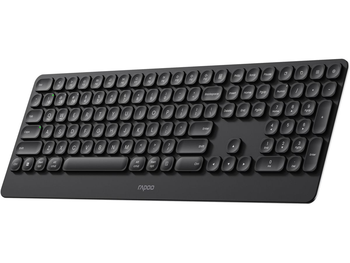 RAPOO E9390M Ultraslim Keyboard 13133 Wireless, Black (6940056131331)