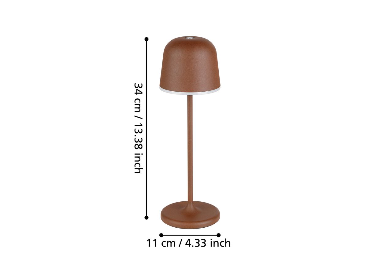 EGLO Lampada da tavolo Mannera 900459 marrone, batteria (9008606244003)