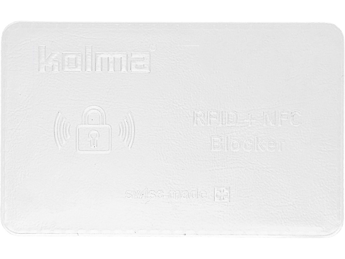 KOLMA Etui de protection RFID 09.149.16 blanc 62x92mm (7611967090541)