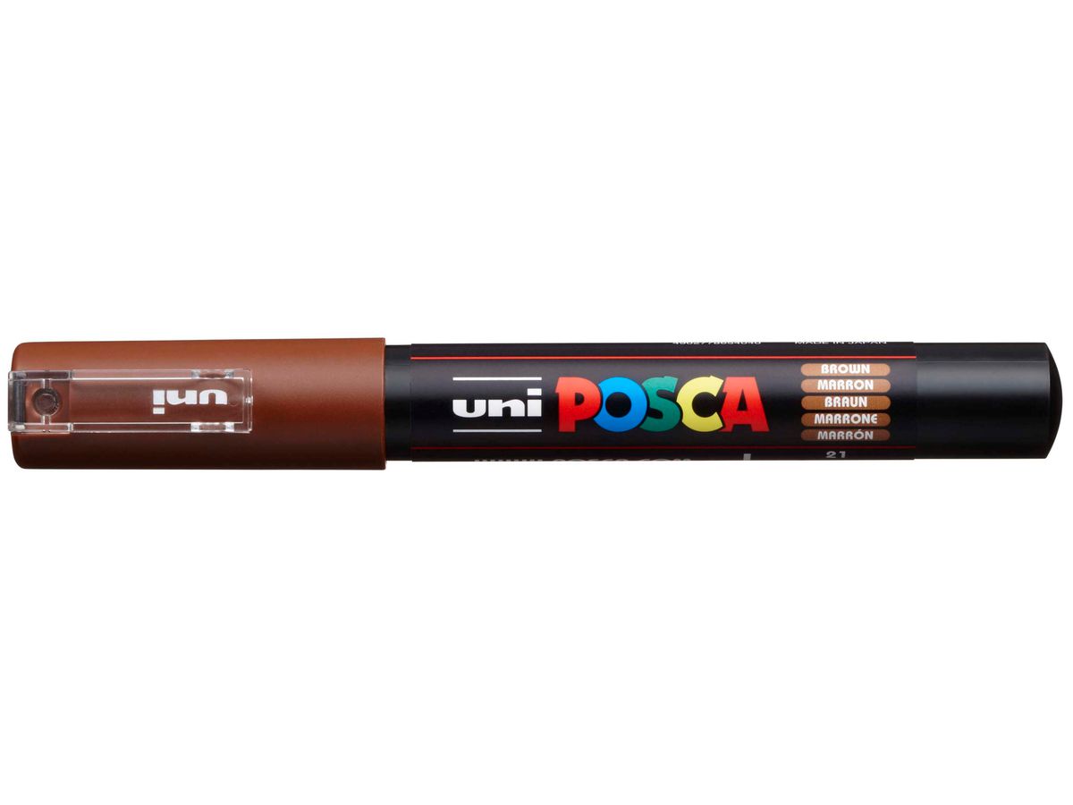 POSCA Marker 7mm PC-1M BROWN marrone (4902778654040)