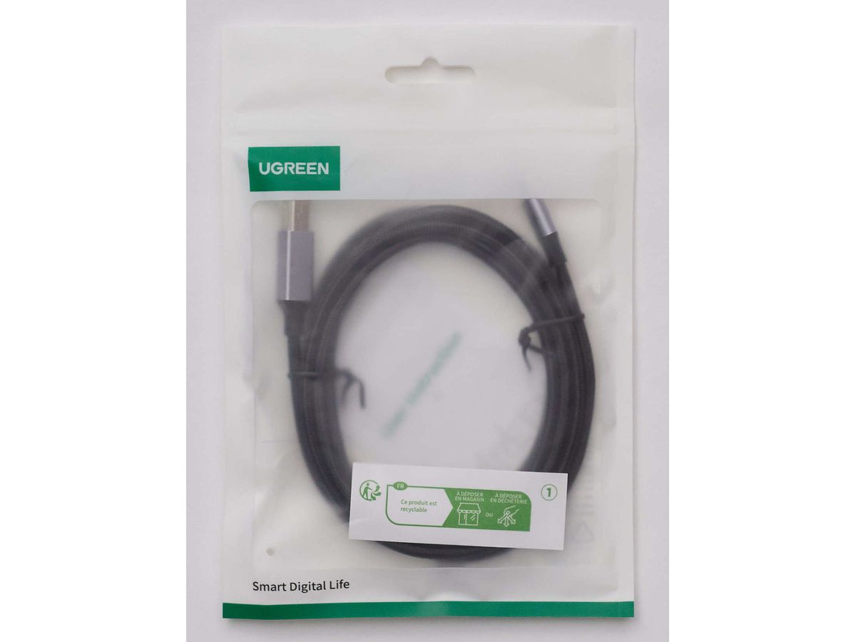 UGREEN Printer Cab. USB-C-USB-B 2.0 80807 2m,Black,BB (6957303888078)