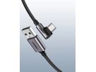 UGREEN USB-A to USB-C Cable 2m 50942 Right Angle, Space Gray (6957303859429)