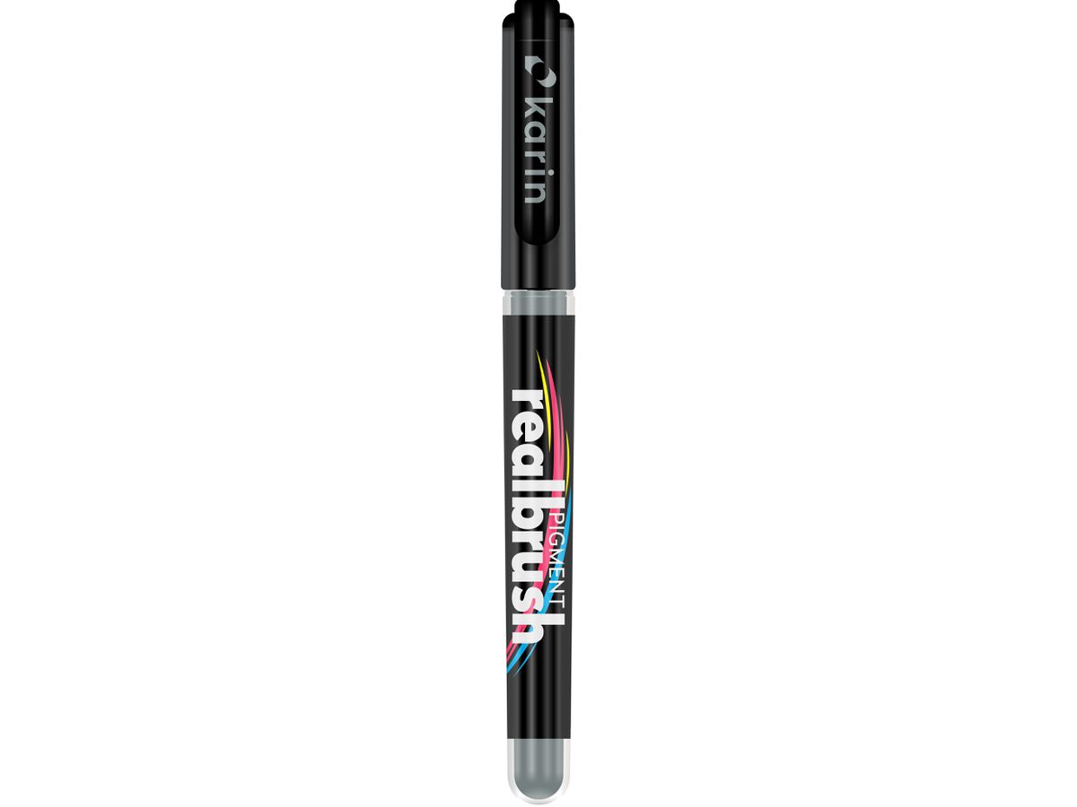 KARIN Real Brush Pen 0.4mm 33Z442 Pigmento, grigio neutro 2 (5904446032418)