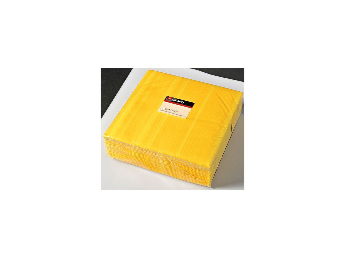 QUALITY Serviettes Airlaid 40x40cm 992643 jaune 50 pcs. (7610034559028)