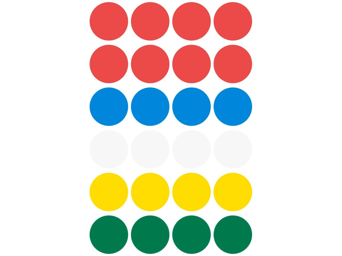 AVERY ZWECKFORM Markierungspunkte 18mm 3089 ass. 96 Stück (4004182030899)