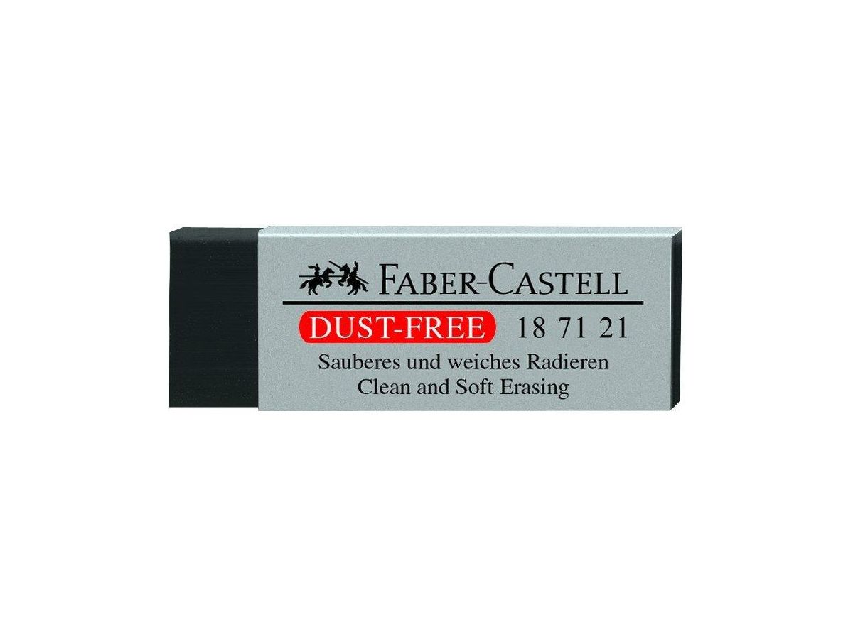 FABER-CASTELL Gomme à effac. DUST-FREE 187121 noir (9556089006866)