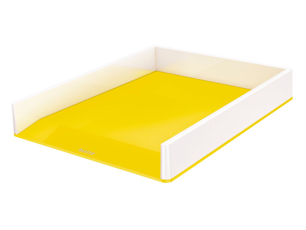 LEITZ Briefkorb WOW A4 5361-10-16 weiss/gelb (4002432122004)