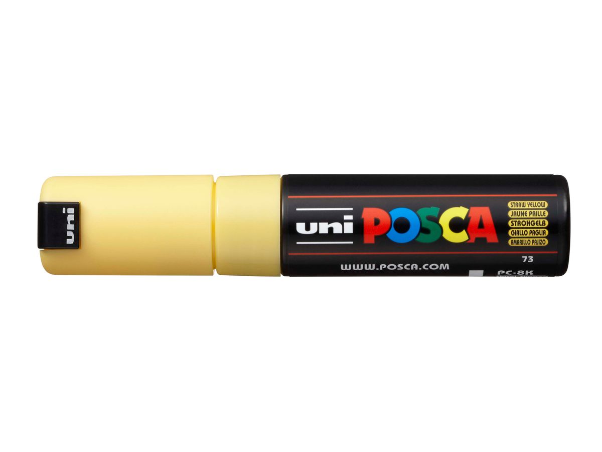 POSCA Marker 8mm PC8KSTRAWYEL giallo paglierino (4902778107522)