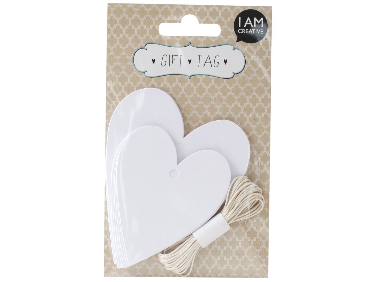 I AM CREATIVE Geschenkanhänger 4088.37 BOHO Herz, 20 Stück (7611983171842)