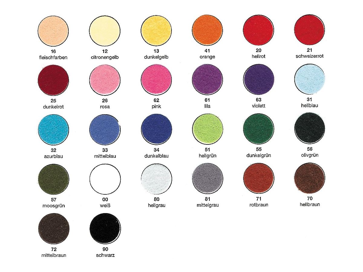 URSUS Bastelfilz 20x30cm 4170000 150g, weiss 10 Stück (4008525035992)