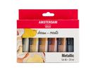 AMSTERDAM Standard Series Acryl Set 17820501 Metallic 6X20ml (8712079451110)