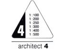 RUMOLD Dreikant-Massstab 150 30cm 150/4/30 Architect 4 (4012108004701)