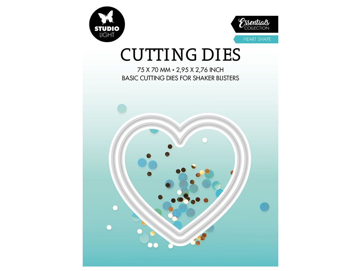 SIZZIX Stanzformen 7.5x7x0.1cm CD450 Herz 2 Stück (8713943138342)