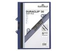 DURABLE Cartella con clip 30 EASY FILE 222907 per 30 fogli A4 blu scuro (4005546215075)