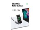 UGREEN Wireless Charger 2in1 ,20W 45056 iPhone, AirPods, Gray (6941876240562)