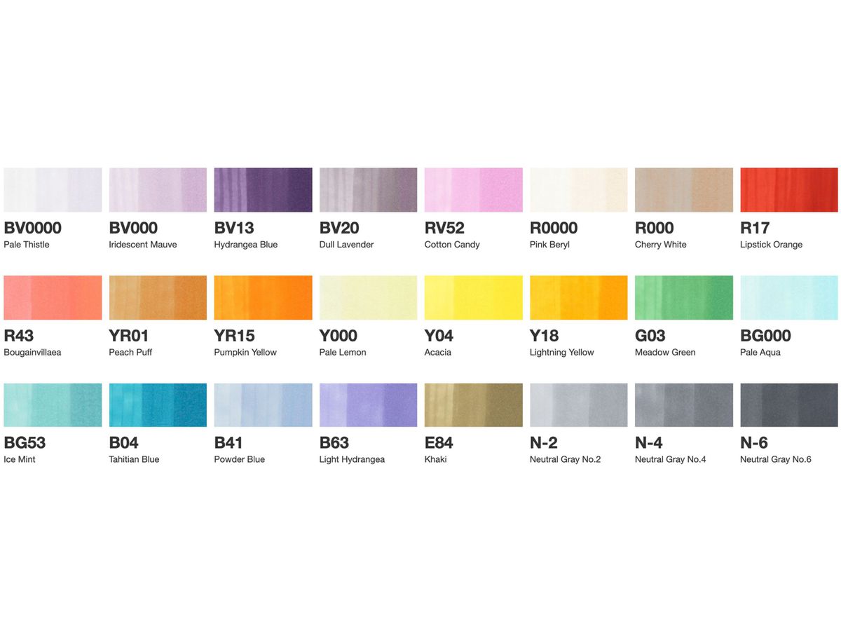 COPIC Marker Sketch 21075525 Manga Illustration, 24 pcs. (4511338063217)