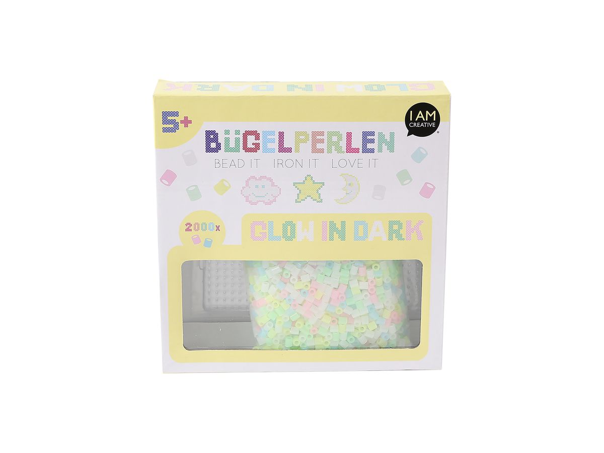 I AM CREATIVE Bügelperlen 4012.48 nachtleuchtend, 2000 Stück (7611983193592)