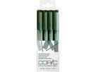 COPIC Multiliner 22075627 Olive Set, 4 pz. ass. (4013695263472)