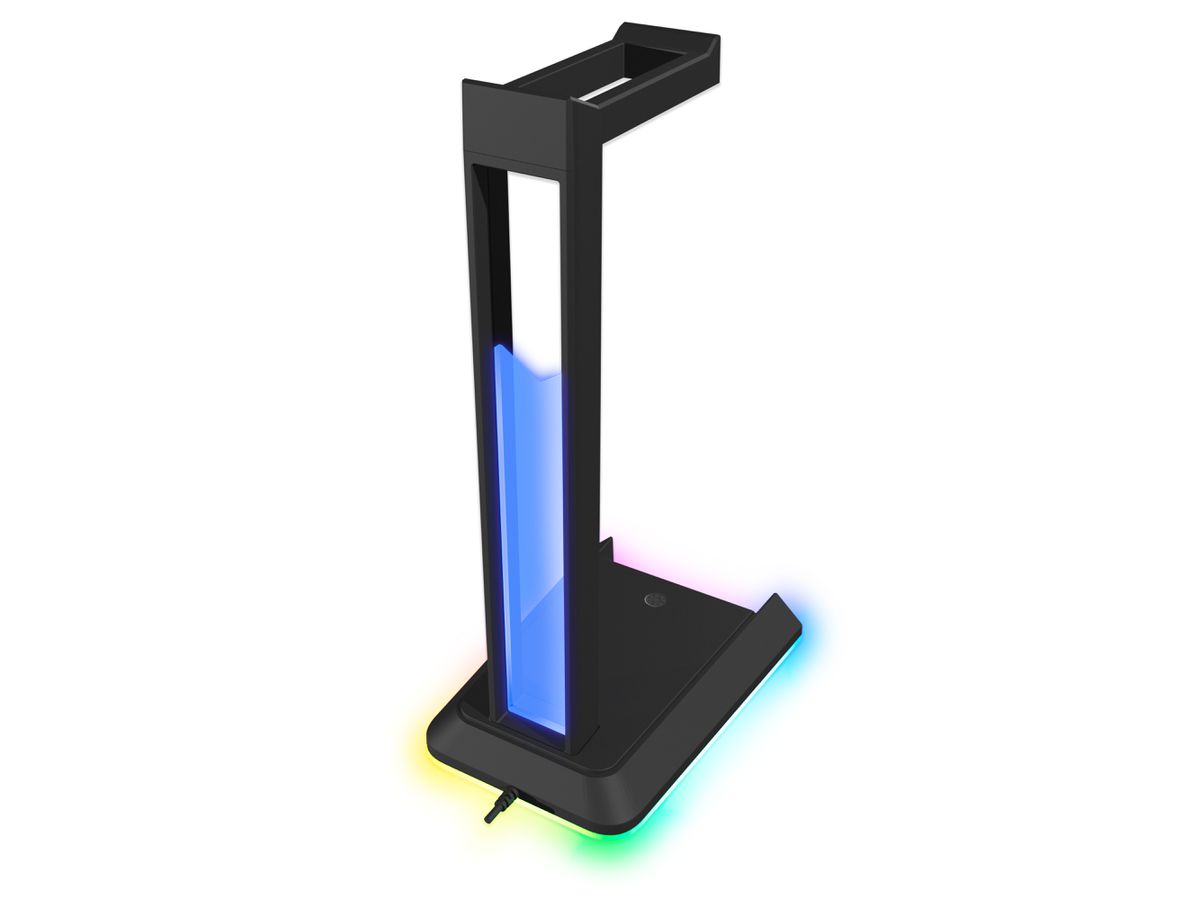 SPEEDLINK EXCELLO NX RGB Headset Stand SL-800911-BK USB 2.0 Hub, Black (4027301129892)