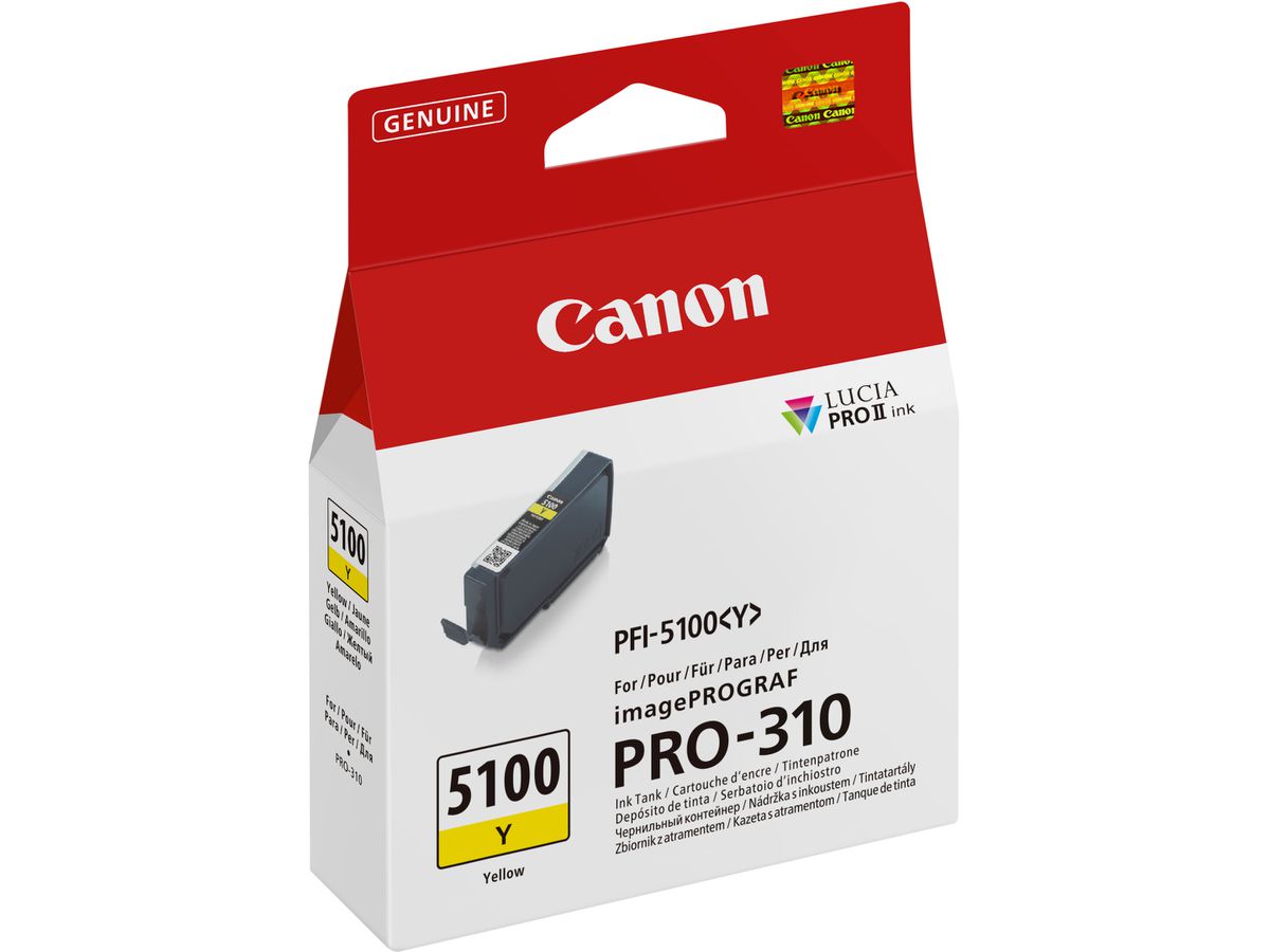 CANON Cart. d'inchiostro yellow PFI-5100Y iPF PRO-310 14ml (4549292243109)