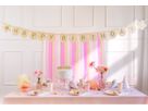 PARTYDECO Guirlande Happy Birthday 3m GRLF3 Feutre, rose (5904555048362)