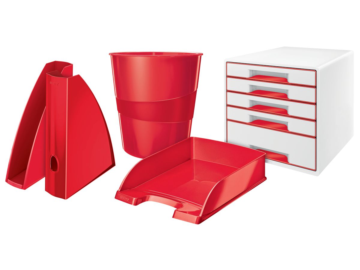 LEITZ Paperkorb WOW 15 Liter 5278-10-26 rot (4002432135219)