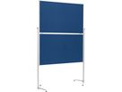 MAGNETOPLAN Design-Moderatorentafel Filz 1151303 blau, klappbar 1200x1500mm (4013695051468)